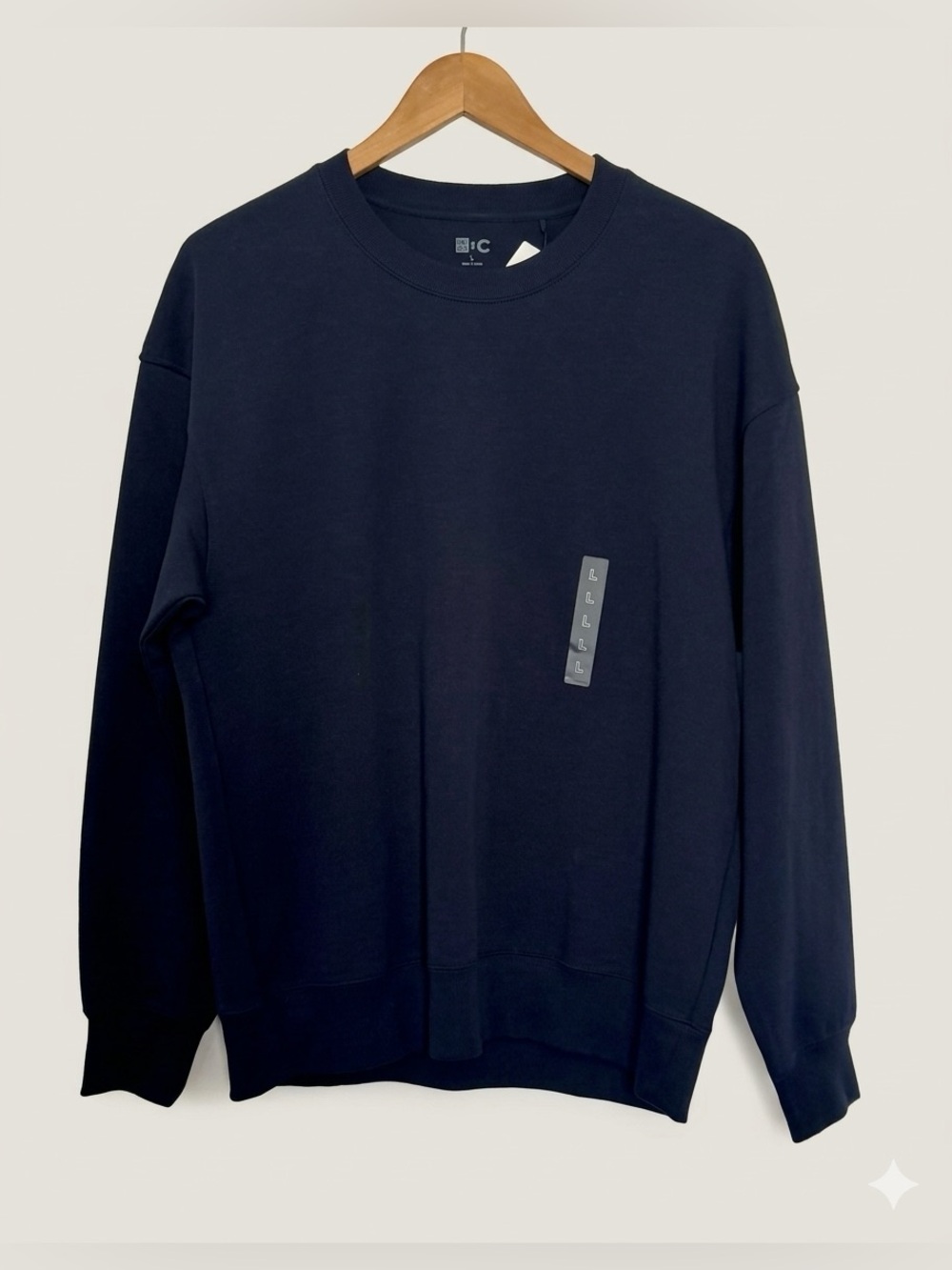 NWT UNIQLO : C Oversized Sweatshirt Clare Waight Keller Navy Blue L 481040